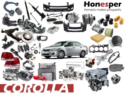 Pièces de rechange de voiture en gros, pièces de suspension, pièces de moteur, kits de carrosserie, accessoires de voiture pour Toyota Corolla Zre15